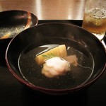 冨久屋 - ⑧タケノコと白身魚のお吸い物。