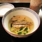 冨久屋 - ⑩タケノコと稚鮎。