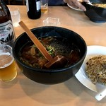 平良久亭 - 昨日食べたラーメン定食