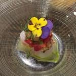 サラマンジェ ド ヨシノ - 前菜１はヒラメと蕗