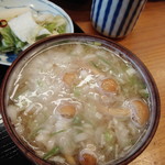 とんかつ桂 - なめこ汁