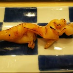 築地寿司清 - 青柳の串焼き