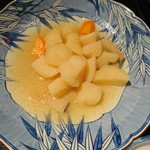 くじらのお宿 一乃谷 - くじらと季節の野菜の煮物