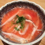 鮨 西むら - 白魚と梅の茶碗蒸し