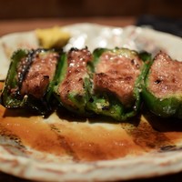鳥茂 - ピーマン肉詰め（こちらのお店発祥）