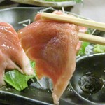 Sashimi Washoku Asahiya - 本鮪大トロ炙りと刺身