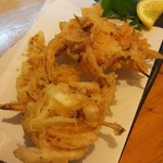 味処　庭 - 白海老かき揚げ