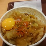 すき家 - 豚丼&生卵