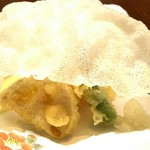 白玉の湯 泉慶 - かまくら盛りの天ぷら
