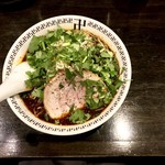 スパイス・ラー麺 卍力 - ＜2018年04月再訪・48回目＞スパイスラーメン・もやし・パクチー・にんにく・1,080円