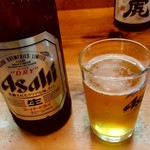 居酒屋 越山 - 【2018.4.28(土)】瓶ビール(中瓶)