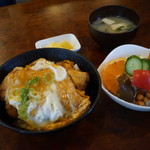 珈琲館 磯 - カツ丼セット