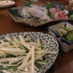 あずまし亭 - シャキシャキの大根と水菜のサラダ