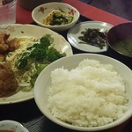 大八ラーメン - から揚定食