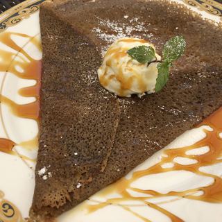 ガレット キャラメルアイスクリーム添え をお試し By Gigi0403 セタビカフェ 旧店名 ボーシャン 用賀 カフェ 食べログ