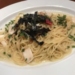 伊酒屋 マリオ - 週替り
            イカ・梅・大葉の和風スパゲッティ
            本日大盛無料