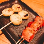 ペコロスとトマトベーコン