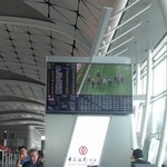 TamJai SamGor Mixian - 飛行機の搭乗口で競馬中継やってたよー(￣▽￣)