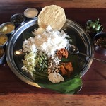 Spice&Dining KALA - ノンベジタリアンミールス(1600円)＋ふるの牛レア・ピックル3P(1,200円)＋チキン･チェティナード(400円)