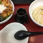 極楽うどん TKU - 鶏温玉丼set（￥730）