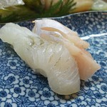 Takezushi - 上寿司2000円の肉厚ヒラメ・コリコリカンパチ