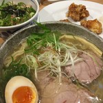 布施 細見商店 - 限定 さんま煮干し冷やしラーメン（￥800）
