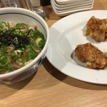 布施 細見商店 - 満足セット（焼豚丼、から揚げ3ケ）（￥450）