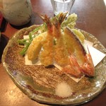 根津 釜竹 - 天ぷら、車２尾追加