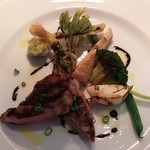 ビストロ　アギャット - ワイン豚肩ロースのグリルバルサミコソース