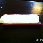 手打蕎麦 ふたば - ちゃんとしたおしぼりです