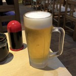 格安王将　都島店 - 生ビール(中)♪