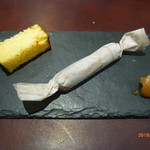 Lien - アミューズ（フォアグラとブリオッシュ）