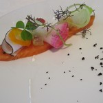 ［ランチ］虹鱒と地元産無農薬野菜添え