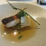 ランソレイエ - ［ランチ］平目のソテーと筍リゾット、魚出汁掛け
