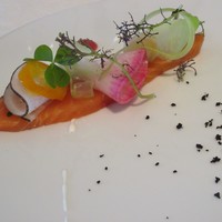 ランソレイエ - ［ランチ］虹鱒と地元産無農薬野菜添え