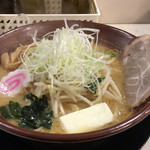 つじ製麺所 - ふるかわ手打ち味噌ら～めん（バター入り）