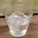 ぬくもり酒場　ほていちゃん - 北海道の芋焼酎「喜多里」350円也。