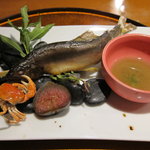 軽井沢倶楽部 ホテル軽井沢1130 - 鮎の塩焼き