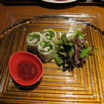 軽井沢倶楽部 ホテル軽井沢1130 - もち豚しゃぶしゃぶと嬬恋キャベツの生春巻き