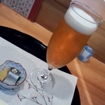 生ビールとお通し