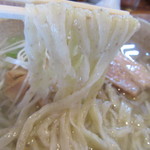 青竹手打ちらーめん 木挽亭 - 全粒粉のモチモチな麺。