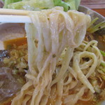 青竹手打ちらーめん 木挽亭 - スープが絡みます。