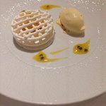 ルメルシマン オカモト - パッションフルーツのヴァシュラン仕立てとバニラアイス