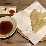 Soba Kisai Matsunoya - 鯛の白子天ぷら