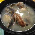 ドライブインみちしお - 卵かけごはんセット　380円+ごはん中盛40円+貝汁に変更+100円＝520円