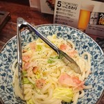 本田商店 - 讃岐うどんのペペロンチーノ