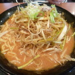 マルキン本舗 - '18/04/30 辛ねぎマルキン味噌ラーメン（税込918円）＋中辛（税込54円）