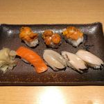おたる政寿司 - 201804  塩海水うに＆大助＆あわび