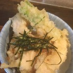 180416月　東京　十割そば東京バッソ　とり天丼