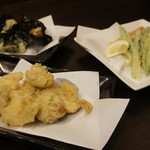Taishuusakaba Warai - とり天、季節の野菜天をはじめ、納豆の天ぷらもオススメです！